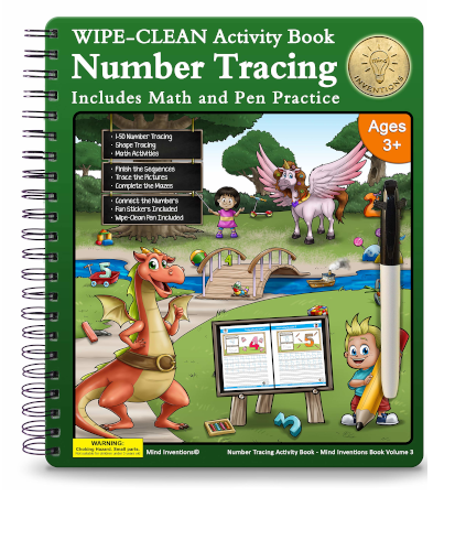 WIPE CLEAN Activity Book Volume 3 – (Number Tracing)